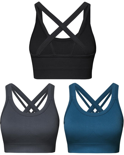 Women’s High Support Criss-Cross Back Sports Bra