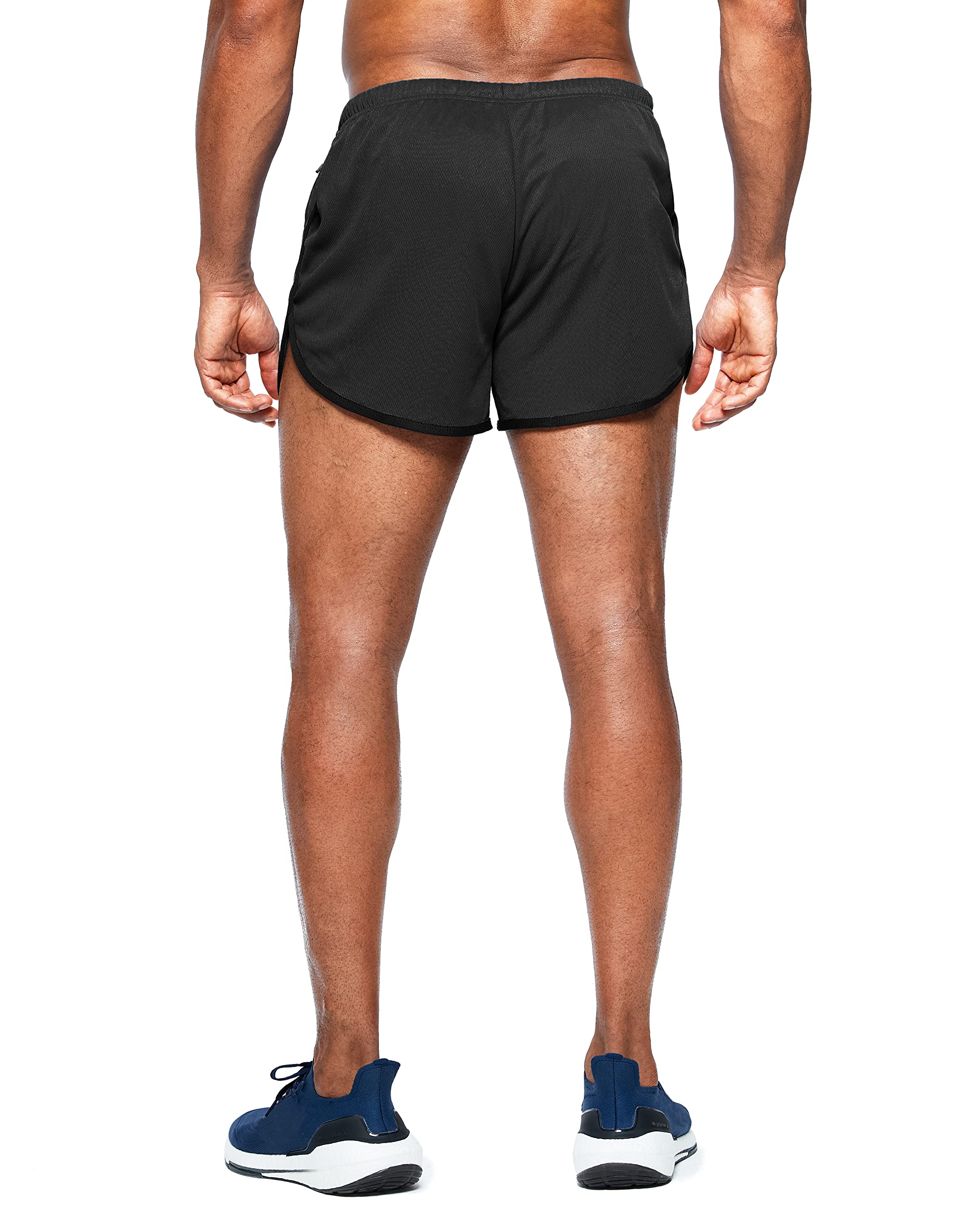 Men’s 3-Inch Quick Dry Running Shorts with Zipper Pockets