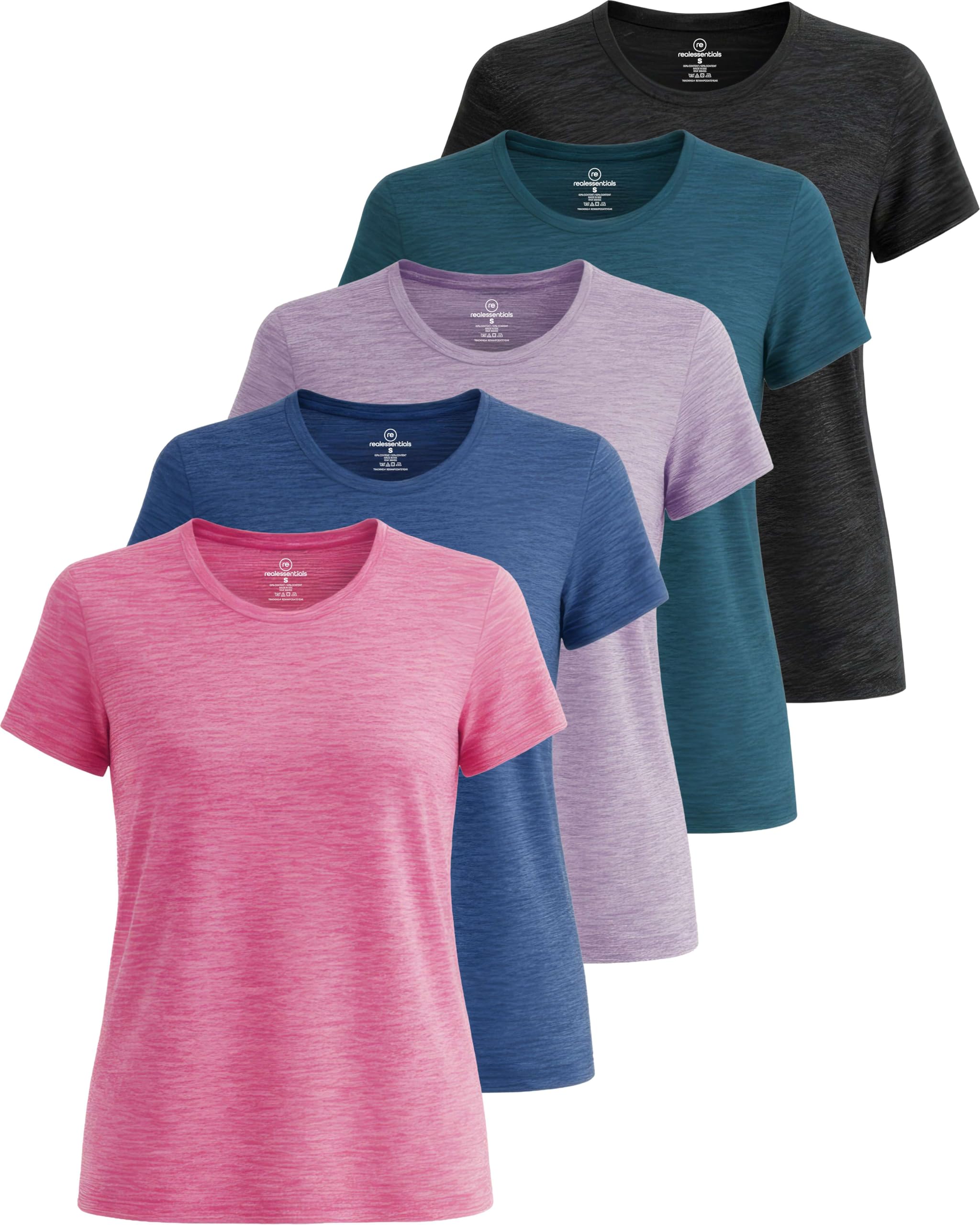Women’s 5-Pack Short Sleeve Workout Tops