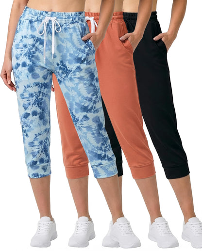 Women’s 3-Pack Ultra Soft Capri Jogger Sweatpants
