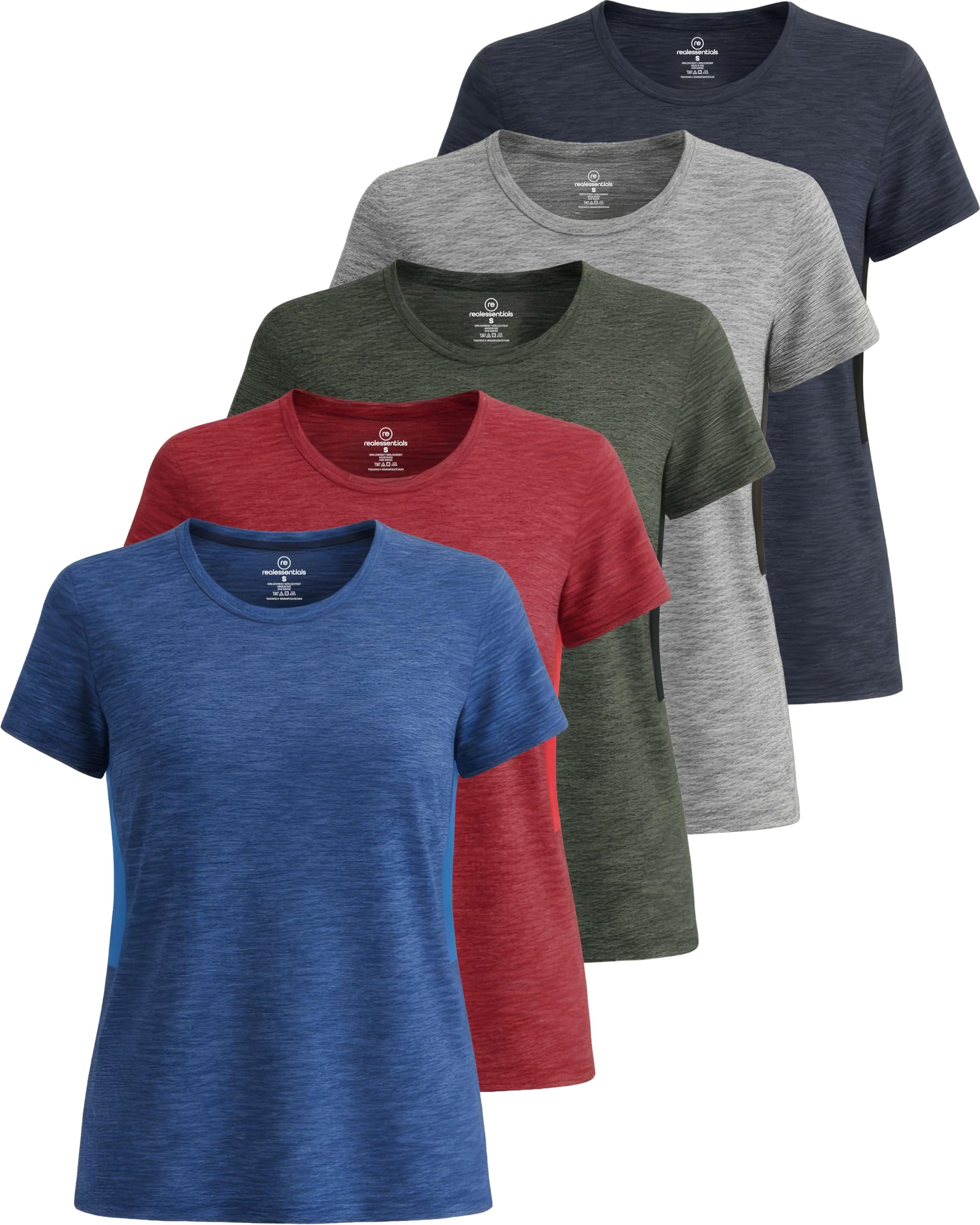Women’s 5-Pack Short Sleeve Workout Tops