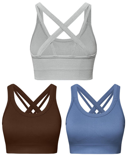 Women’s High Support Criss-Cross Back Sports Bra