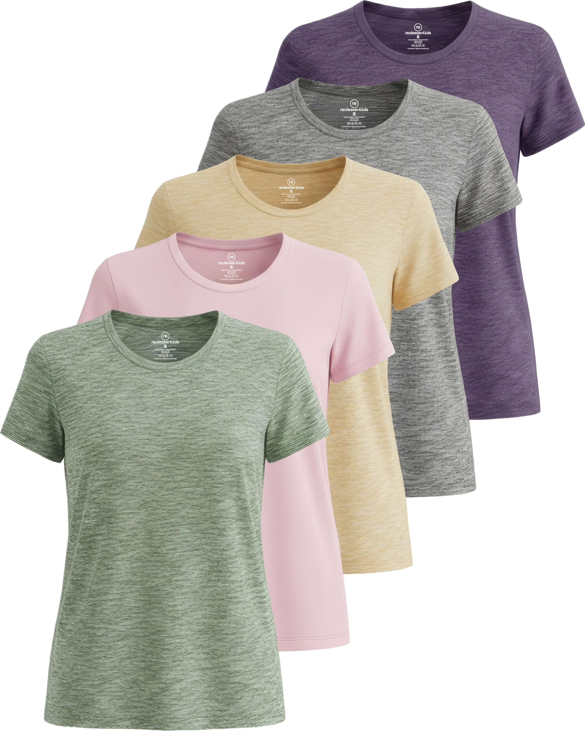 Women’s 5-Pack Short Sleeve Workout Tops