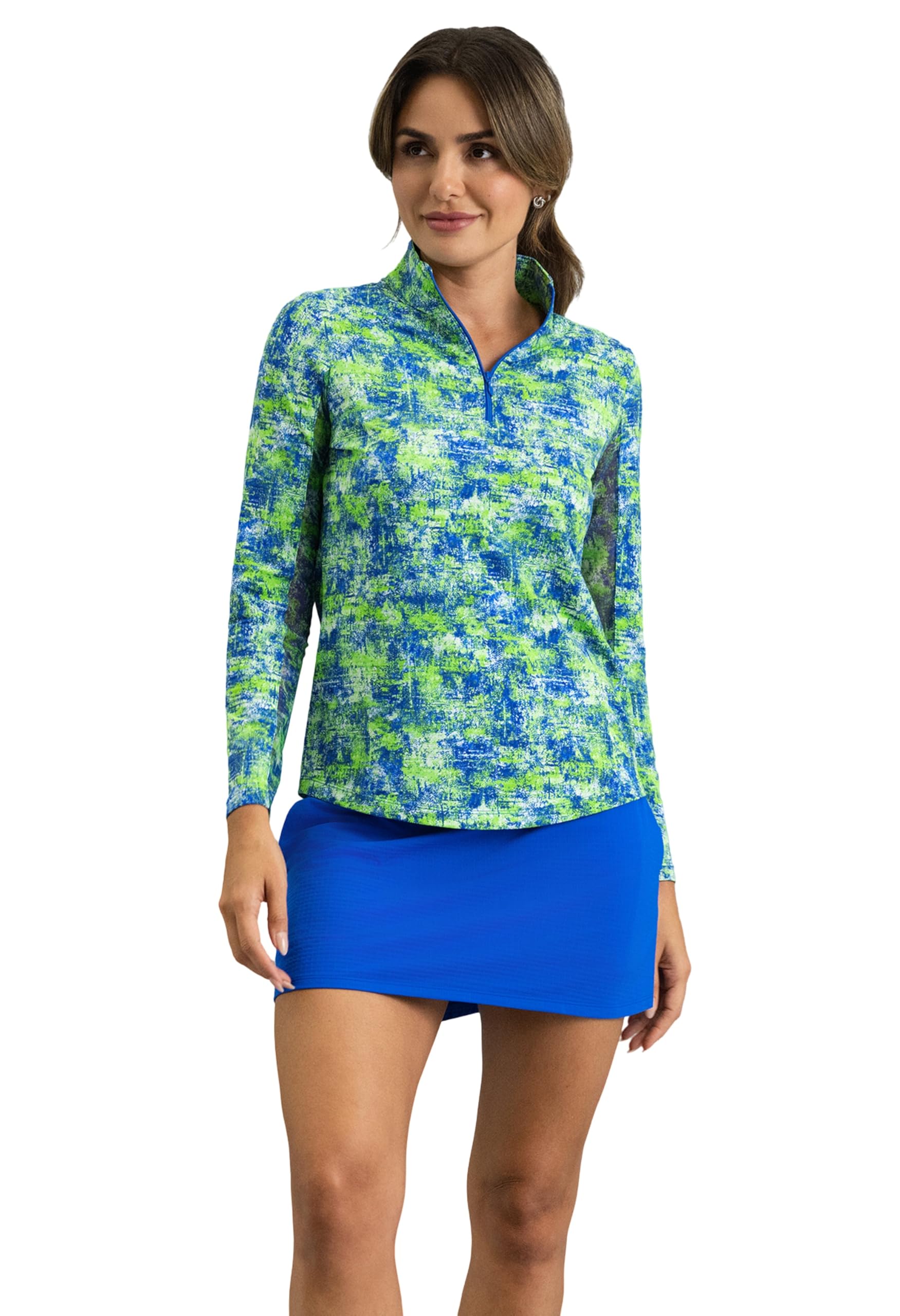 Women’s UPF 50+ Cooling Long Sleeve Mock Neck Top