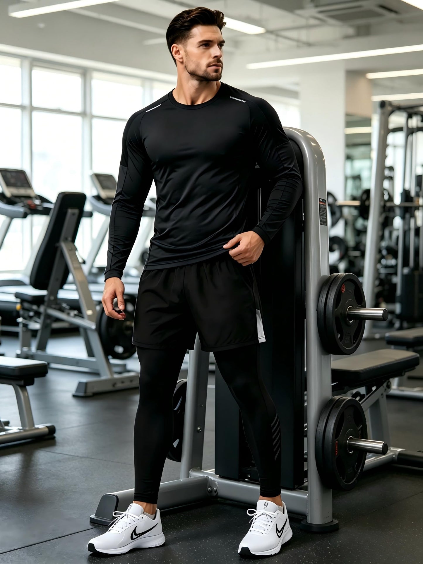 Men’s 3-Piece Quick Dry Athletic Tracksuit Set