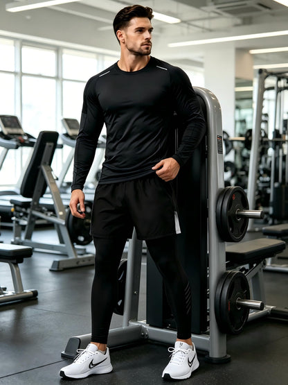 Men’s 3-Piece Quick Dry Athletic Tracksuit Set