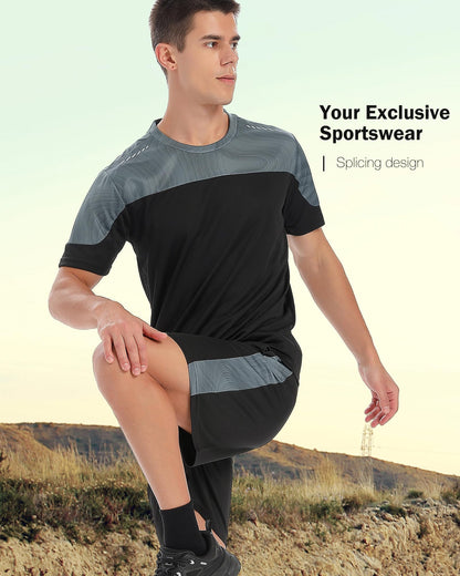 Men’s 2-Pack Quick Dry Crew Neck Workout T-Shirts