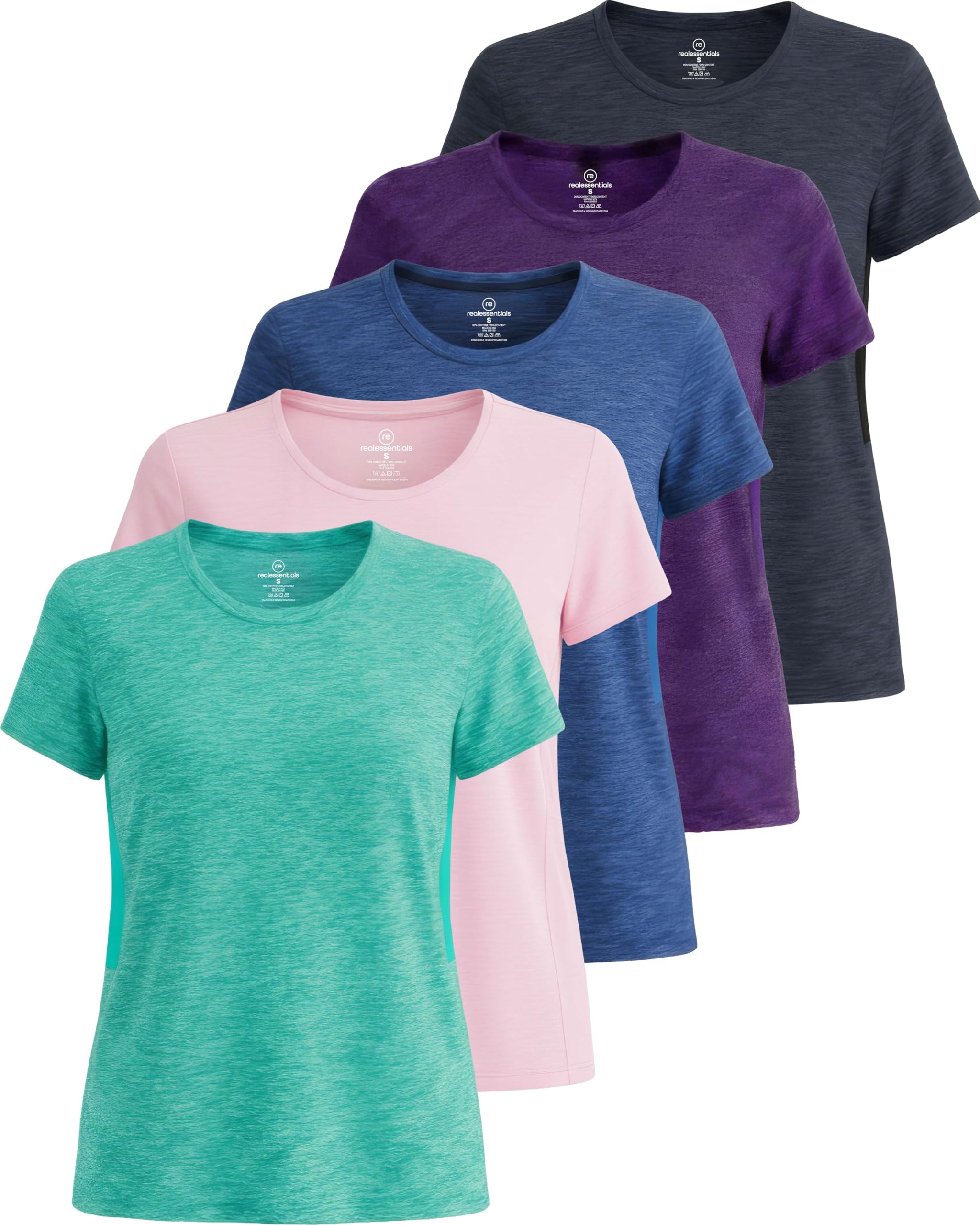 Women’s 5-Pack Short Sleeve Workout Tops