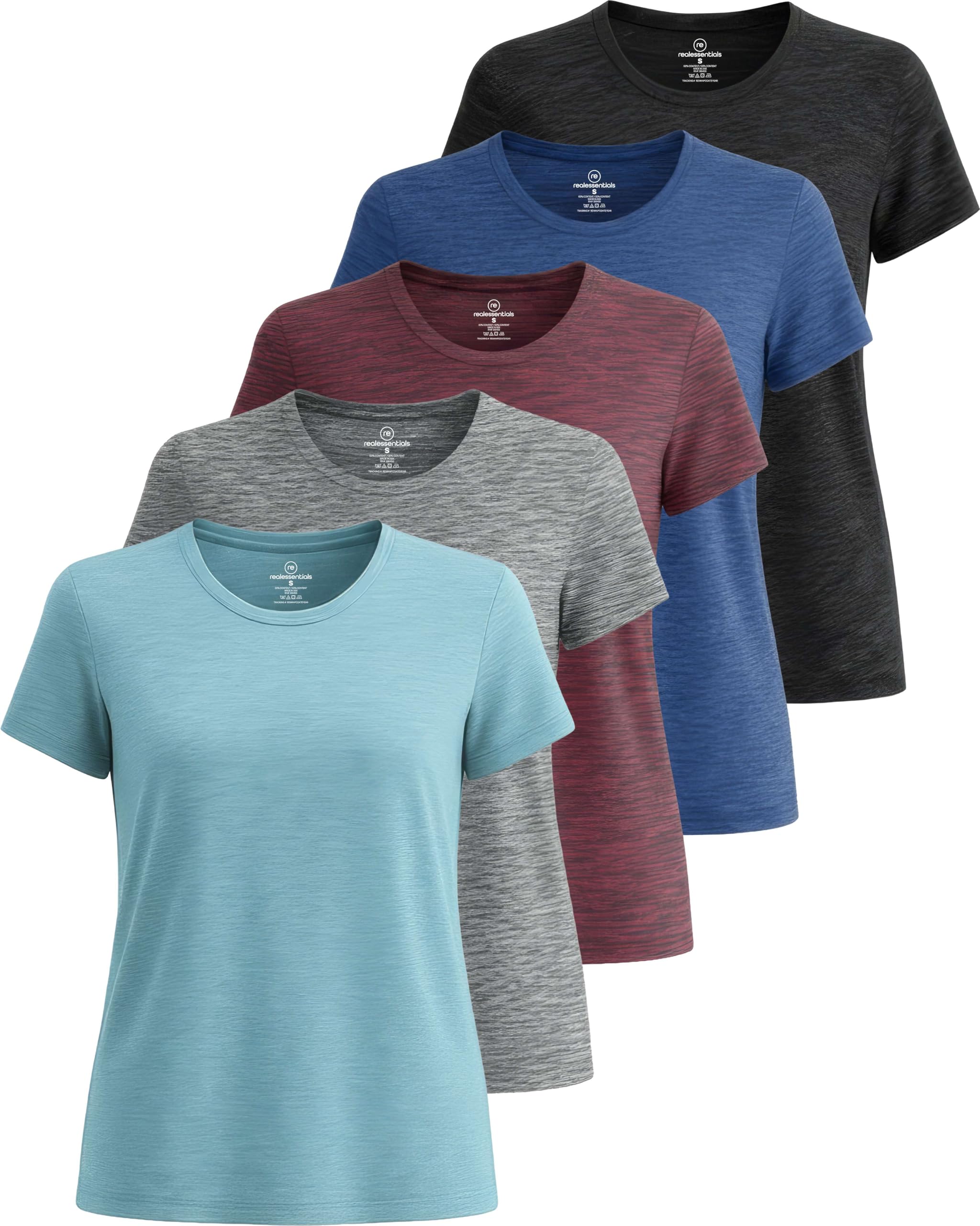 Women’s 5-Pack Short Sleeve Workout Tops