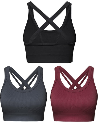 Women’s High Support Criss-Cross Back Sports Bra